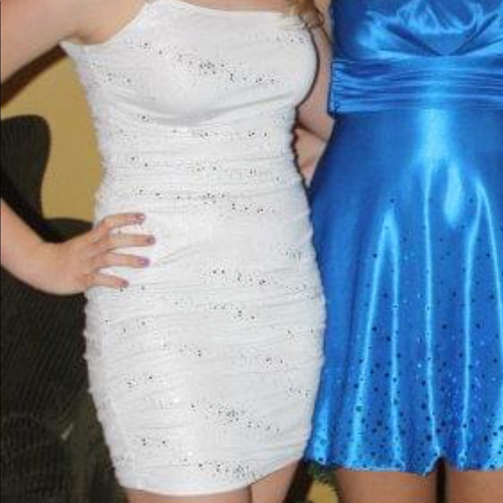White and Silver Dress